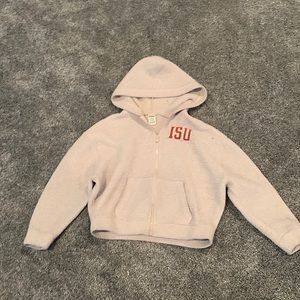 Pink ISU zip up hoodie